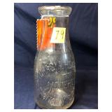 Vintage Milk Bottle, Chas A. Hook