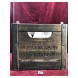 Antique Spicklers Milk Crate & Bottles