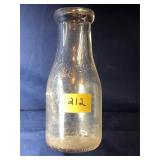 Vintage Clear Glass Milk Bottle, Penn Dairies,...