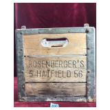 Antique Milk Crate and Bottles