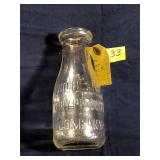 Vintage Milk Bottle, Highland Dairy Products...