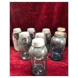 Various Antiue Canning Jars