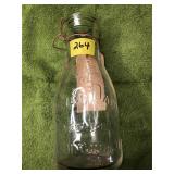 Vintage Milk Bottle, Cloverleaf Dairy,...