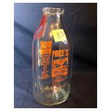 Vintage Milk Bottle, Price