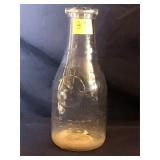 Vintage Milk Bottle, 5 cents around neck