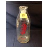 Vintage milk bottle, Wasson