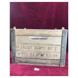 Antique Sunny Slope Milk Crate
