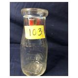 Vintage Milk Bottle, Eldridge Dairy, Co