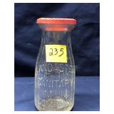 Vintage Milk Bottle, Lancaster Sanitary Milk...