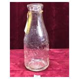 Antique J.H. Rich Glass Milk Bottle