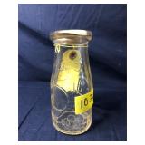 Vintage Milk Bottle, 5 cent around neck