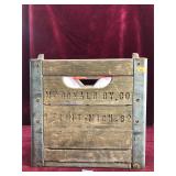 Antique Milk Crate and Bottles