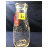 Vintage Milk Bottle, Chas A. Hoak