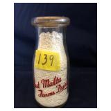 Vintage Milk Bottle, East Malta Farms Dairy