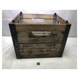 Vintage Milk Crate, Highland Dairy, Doe Run PA