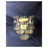 Vintage Milk Bottles, no name on bottle,