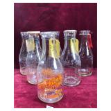 Various Antique Glass Milk Bottles