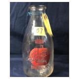 Vintage Milk Bottle, Irvin Dairy, CampHill, PA
