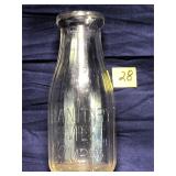 Vintage Milk Bottle, York Sanitary Milk Company