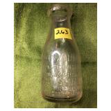 Vintage Milk Bottle, W.B. Warner & Sons Dairy