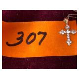 Cross Necklace Marked 10K