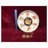 Vintage Tray and Brass Tags