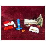 Vintage Plastic Village Accessories