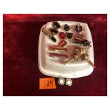 Lot of Cuff Links and Tie Clips