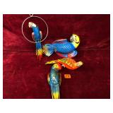 Lot of Ceramic Parrot Sculptures