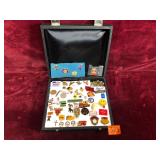 Case of Vintage Pins