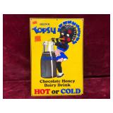 Vintage Advertising Sign for "Topsy Chocolate...