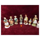 Eight Porcelain Figurines