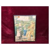 Vintage Lithograph Print