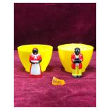 Vintage F&F Jamima & Moses, Plastic