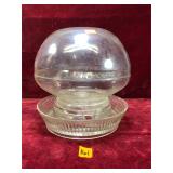 Antique Glass Santa-Fountain Chicken Waterer