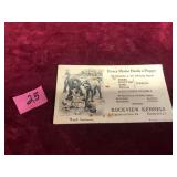 Vintage Business Card