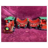 Vintage Wooden Happy Holidays Train