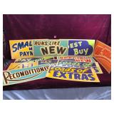 Used Car Lot Signs