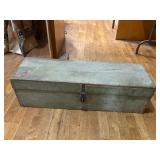 Vintage Wooden Toolbox with Tools
