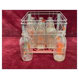 Milk Bottles and Crate