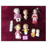 Lot of Miniature Dolls