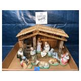 Porcelain nativity set