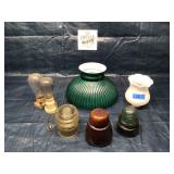 Lot of Electric Insulators & Shades