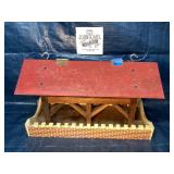 Vintage wooden model freight shed