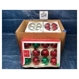 Lots of vintage Christmas ornaments