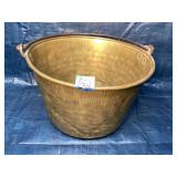 Brass hand hammered bucket