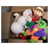 Lot of Halloween and Christmas Plush