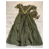 Vintage handmade dress and bonnet