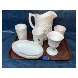 Lots of vintage milk glass
