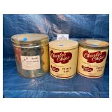 Lot of Vintage Snack Tins